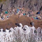 Praia de nudismo, lugar desconhecido